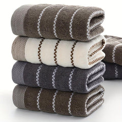 4pcs Stripped Pattern Hand Towel Cotton Soft Skin friendly Face Towel