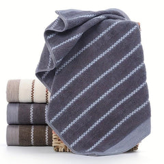 4pcs Stripped Pattern Hand Towel Cotton Soft Skin friendly Face Towel