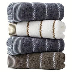 4pcs Stripped Pattern Hand Towel Cotton Soft Skin friendly Face Towel