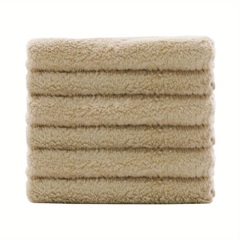 12pcs Coral Fleece Hand Towels Soft Absorbent Towel for Bathroom