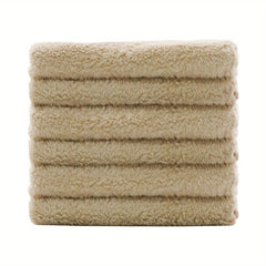 12pcs Coral Fleece Hand Towels Soft Absorbent Towel for Bathroom