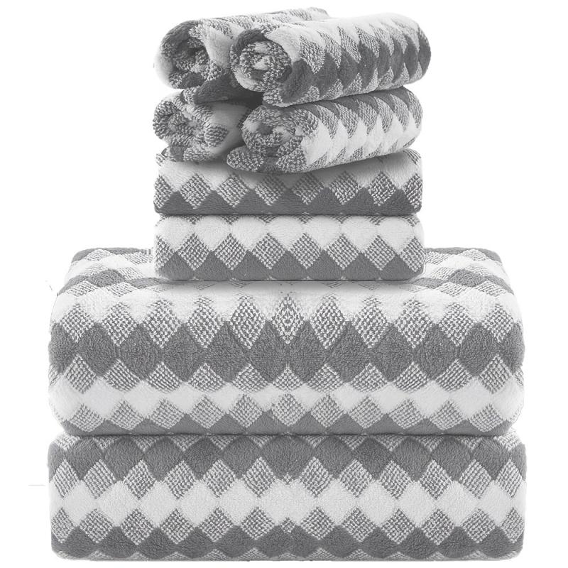 8pcs Bathroom Towels Set Quick Dry Soft Absorbent Towels for Bathroom Spa Hotel
