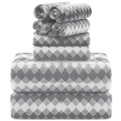 8pcs Bathroom Towels Set Quick Dry Soft Absorbent Towels for Bathroom Spa Hotel