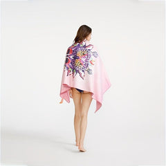 Microfiber Printed Beach Towel Soft Quick Drying Double Sided