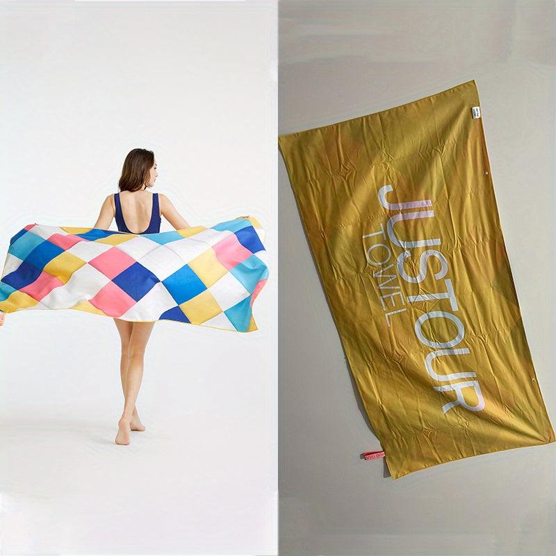 Microfiber Printed Beach Towel Soft Quick Drying Double Sided