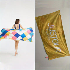 Microfiber Printed Beach Towel Soft Quick Drying Double Sided