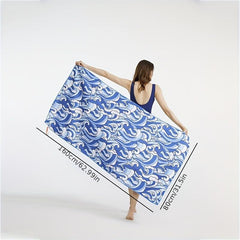 Microfiber Printed Beach Towel Soft Quick Drying Double Sided