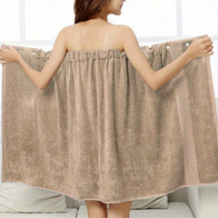 Bamboo Fiber Absorbent Bath Towel Bathrobe for Adults