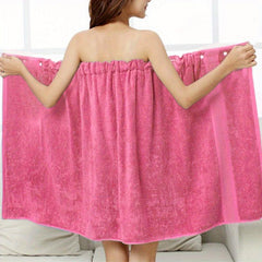 Bamboo Fiber Absorbent Bath Towel Bathrobe for Adults