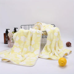 Soft Coral Fleece Bath Towel Absorbent Towel for Home Bathroom