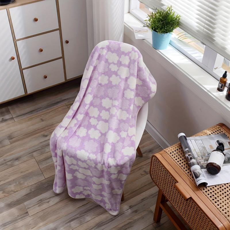 Soft Coral Fleece Bath Towel Absorbent Towel for Home Bathroom