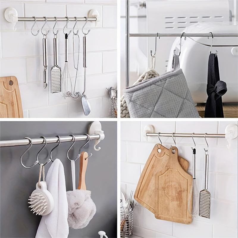 12pcs Stainless Steel Shower Curtain Hooks