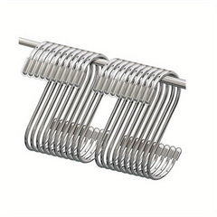 12pcs Stainless Steel Shower Curtain Hooks