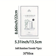 Soft Bamboo Fiber Towels Thickened Cotton Disposable Towels