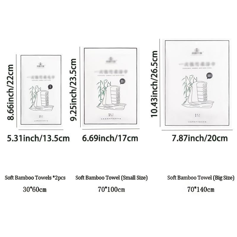Soft Bamboo Fiber Towels Thickened Cotton Disposable Towels