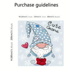 Santa Claus Shower Curtain Waterproof Bathroom Decor