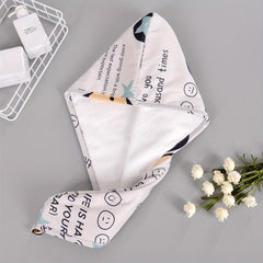 Cartoon Printed Hair Towel Quick Drying Hair Wrap