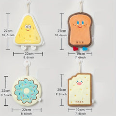 Cartoon Pattern Fingertip Towel Coral Fleece Quick drying Dishcloth