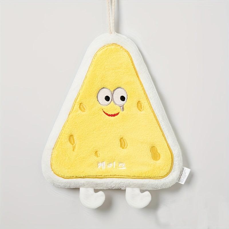 Cartoon Pattern Fingertip Towel Coral Fleece Quick drying Dishcloth