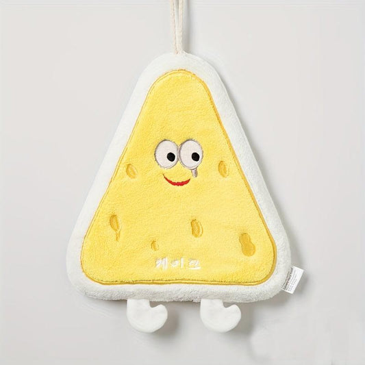 Cartoon Pattern Fingertip Towel Coral Fleece Quick drying Dishcloth