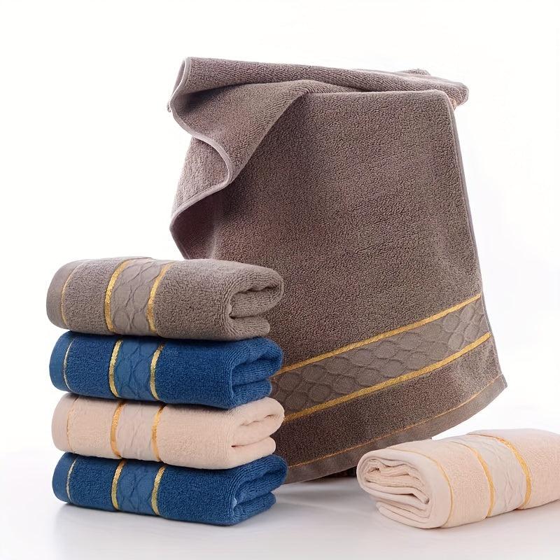 Striped Cotton Hand Towel Soft Skin-friendly Face Towel Absorbent Towel