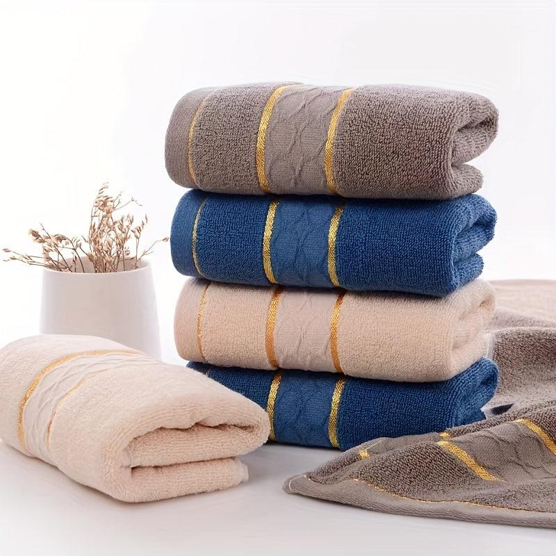 Striped Cotton Hand Towel Soft Skin-friendly Face Towel Absorbent Towel