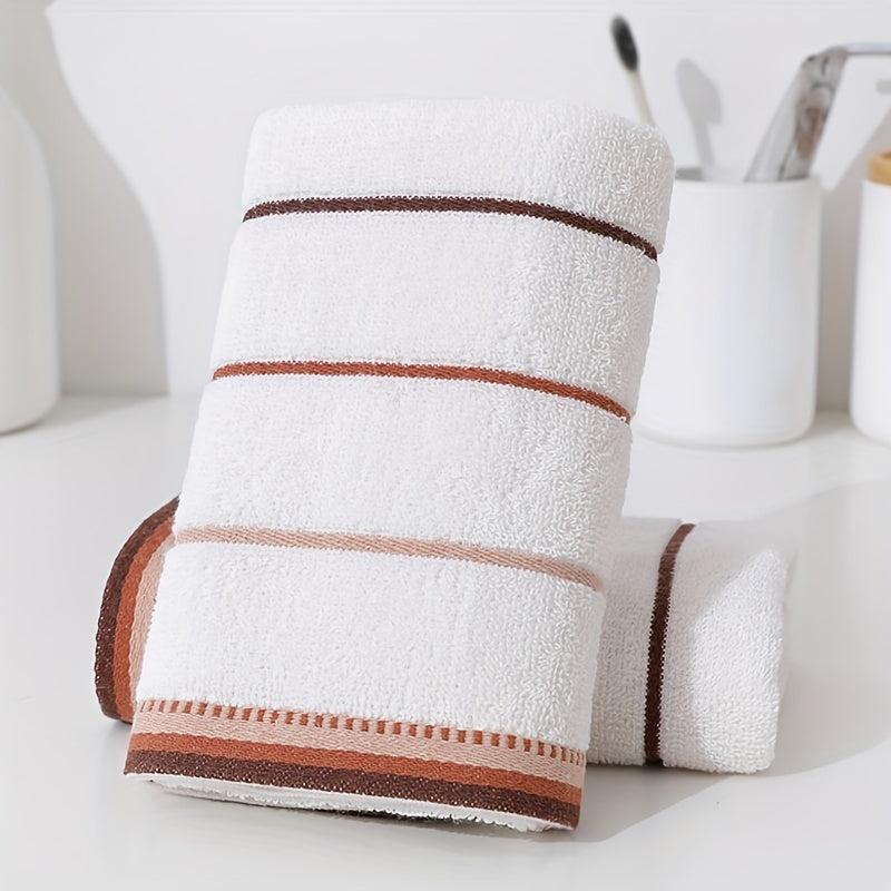 Striped Pattern Hand Towel Soft Skin-friendly Face Towel Absorbent Towel