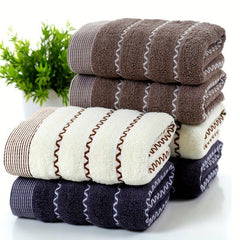 Striped Pattern Hand Towel Soft Skin-friendly Face Towel Absorbent Towel