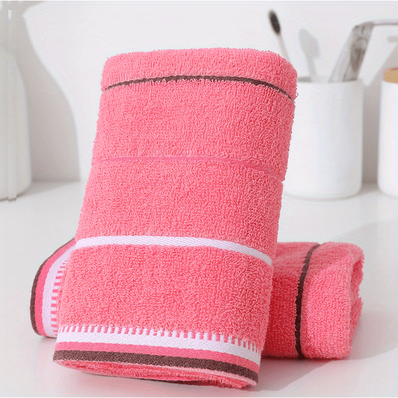 Striped Pattern Hand Towel Soft Skin-friendly Face Towel Absorbent Towel