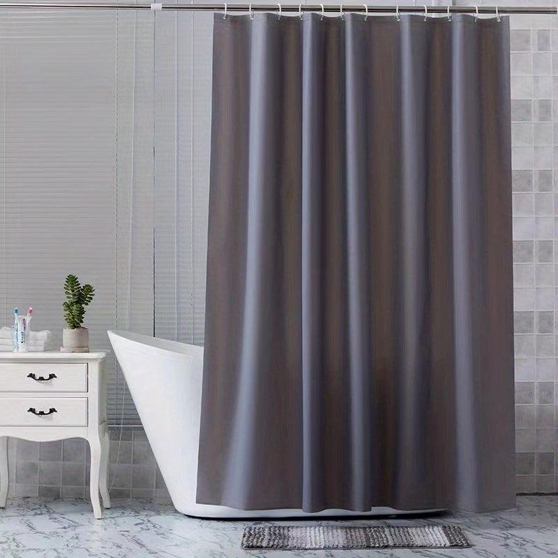 PEVA Solid Shower Curtain Waterproof Bath Curtain 70 86'' X 70 86''