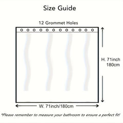 PEVA Solid Shower Curtain Waterproof Bath Curtain 70 86'' X 70 86''