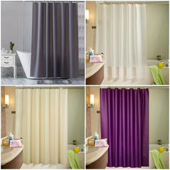 PEVA Solid Shower Curtain Waterproof Bath Curtain 70 86'' X 70 86''