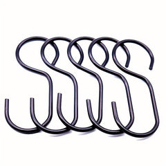 12pcs Long Shower Curtain Hook Waterproof Anti-Rust Metal Bathroom Accessory