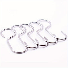 12pcs Long Shower Curtain Hook Waterproof Anti-Rust Metal Bathroom Accessory