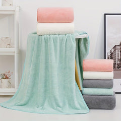 3pcs Solid Towel Set Soft Hand Bath Towel Quick Drying Absorbent Towels