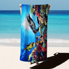 Microfiber Beach Towel Quick Dry Absorbent Soft Oversized Blanket