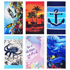 Microfiber Beach Towel Quick Dry Absorbent Soft Oversized Blanket