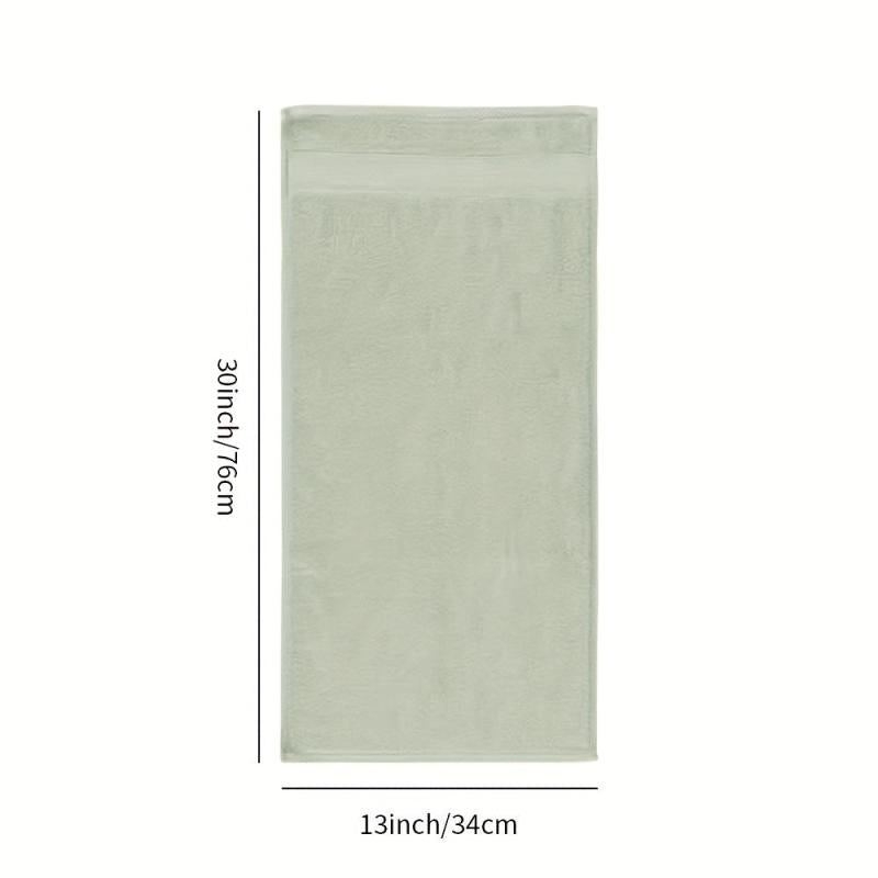 Soft Bamboo Fiber Hand Towel for Home Bathroom, 13x30in
