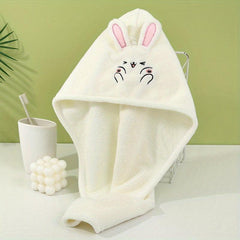 Rabbit Ears Hair Drying Cap Quick-drying Towel for Women