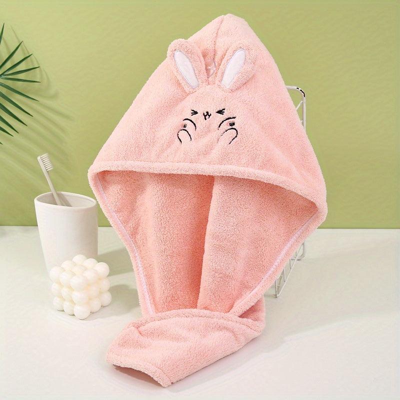 Rabbit Ears Hair Drying Cap Quick-drying Towel for Women