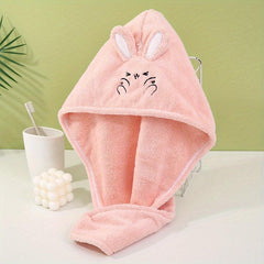 Rabbit Ears Hair Drying Cap Quick-drying Towel for Women
