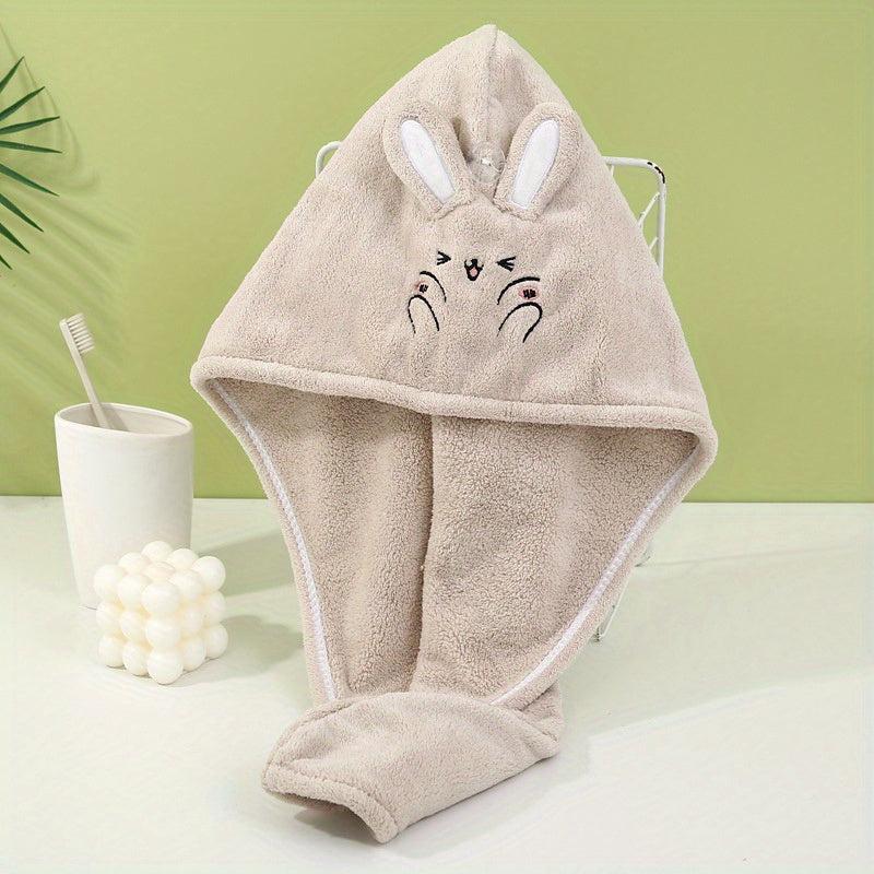 Rabbit Ears Hair Drying Cap Quick-drying Towel for Women