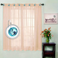 12pcs Rhinestone Shower Curtain Hooks Stainless Steel Bathroom Decor
