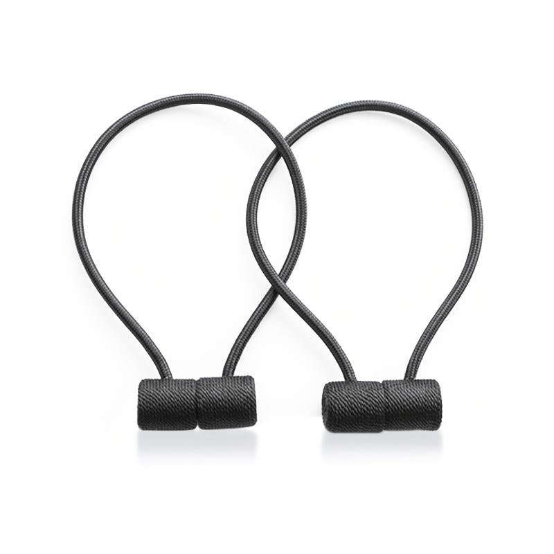 2pcs Magnetic Curtain Tieback Drapery Holdback Holder Rope Black