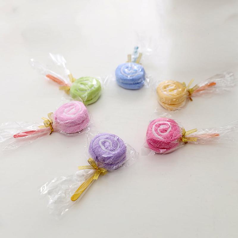 Lollipop Shape Towel Children Gift Random