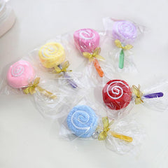 Lollipop Shape Towel Children Gift Random
