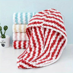 Coral Velvet Hair Drying Cap Absorbent Towel for Women