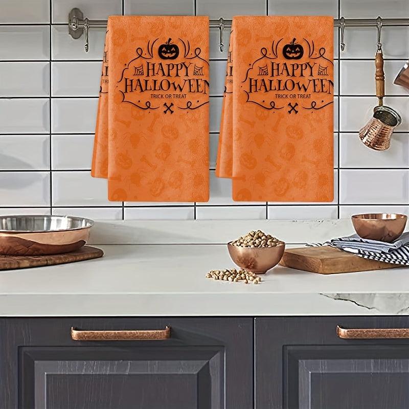 Halloween Pattern Dish Towels Pumpkin Pattern Dish Cloths