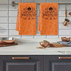 Halloween Pattern Dish Towels Pumpkin Pattern Dish Cloths