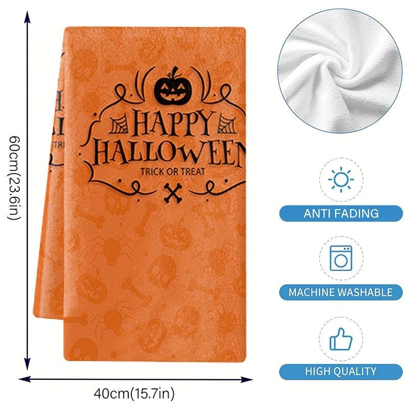 Halloween Pattern Dish Towels Pumpkin Pattern Dish Cloths